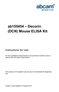 ab155454 – Decorin (DCN) Mouse ELISA Kit Instructions for Use