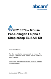 ab210579 – Mouse Pro-Collagen I alpha 1 SimpleStep ELISA® Kit