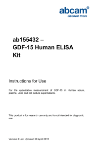 ab155432 – GDF-15 Human ELISA Kit Instructions for Use