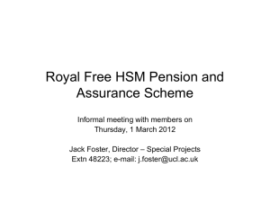 Royal Free HSM Pension and Assurance Scheme