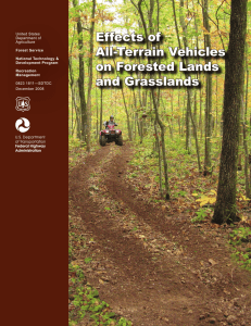 Effects of All-Terrain Vehicles on Forested Lands and Grasslands