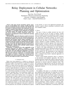 Relay Deployment in Cellular Networks: Planning and Optimization