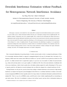 Downlink Interference Estimation without Feedback for Heterogeneous Network Interference Avoidance