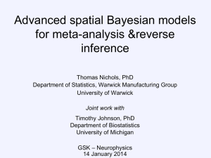 Advanced spatial Bayesian models for meta-analysis &amp;reverse inference