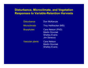 Disturbance, Microclimate, and Vegetation Responses to Variable-Retention Harvests