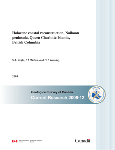Current Research 2008-12 Holocene coastal reconstruction, Naikoon peninsula, Queen Charlotte Islands, British Columbia