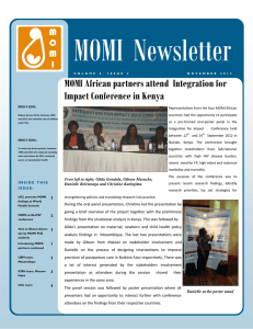 MOMI  Newsletter MOMI African partners attend  Integration for