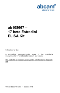 ab108667 – 17 beta Estradiol ELISA Kit