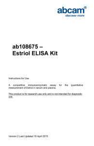 ab108675 – Estriol ELISA Kit