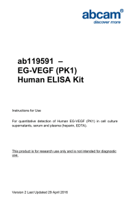 ab119591  – EG-VEGF (PK1) Human ELISA Kit