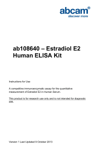 ab108640 – Estradiol E2 Human ELISA Kit