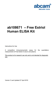 ab108671  – Free Estriol Human ELISA Kit