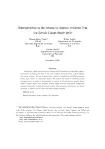 Heterogeneities in the returns to degrees: evidence from