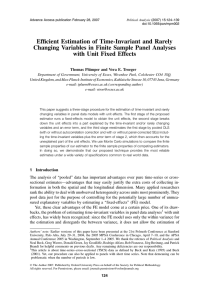 Advance Access publication February 28, 2007 (2007) 15:124–139 Political Analysis doi:10.1093/pan/mpm002