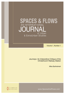 JOURNAL SPACES &amp; FLOWS of Urban &amp; ExtraUrban Studies