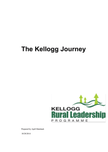 The Kellogg Journey Prepared by April Mainland. 10/20/2014