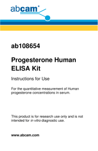 ab108654 Progesterone Human ELISA Kit Instructions for Use