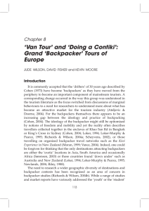 ‘Van Tour’ and ‘Doing a Contiki’: Grand ‘Backpacker’ Tours of Europe Chapter 8