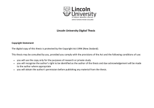   Thesis  Lincoln University Digital 