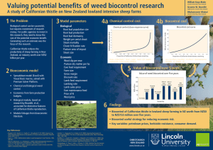 Valuing potential benefits of weed biocontrol research 1 3 4a