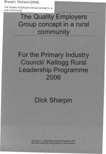 Sharpin,  Richard  (2006) rural  community