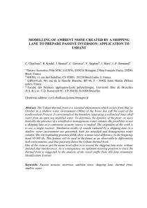 MODELLING OF AMBIENT NOISE CREATED BY A SHIPPING USHANT