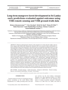 Long-term mangrove forest development in Sri Lanka: