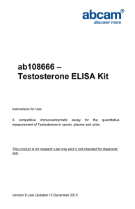 ab108666 – Testosterone ELISA Kit