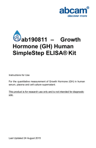 ab190811  –    Growth Hormone (GH) Human SimpleStep ELISA® Kit