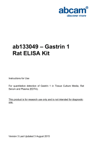 ab133049 – Gastrin 1 Rat ELISA Kit