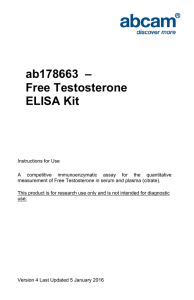ab178663  – Free Testosterone ELISA Kit