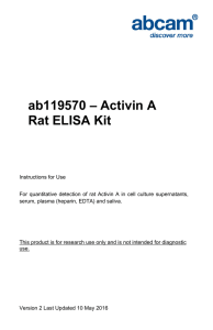 ab119570 – Activin A Rat ELISA Kit