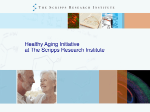 Healthy Aging Initiative at The Scripps Research Institute 1