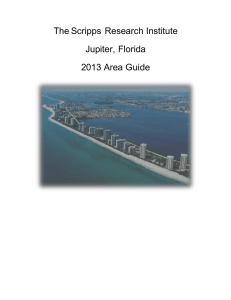 The Scripps  Research Institute Jupiter, Florida 2013 Area Guide