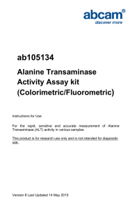 ab105134 ) Alanine Transaminase Activity Assay kit