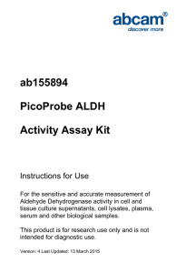 ab155894 PicoProbe ALDH Activity Assay Kit Instructions for Use