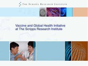 Vaccine and Global Health Initiative at The Scripps Research Institute 1