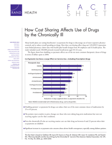 How Cost Sharing Affects Use of Drugs by the Chronically Ill