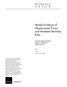 Market Evidence of Misperceived Prices and Mistaken Mortality