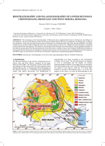 BIOSTRATIGRAPHY AND PALAEOGEOGRAPHY OF LOWER DEVONIAN