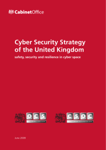 Cyber Security Strategy of the United Kingdom O C S
