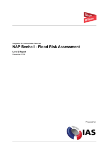 NAP Benhall - Flood Risk Assessment  Level 2 Report Integrated Accommodation Services