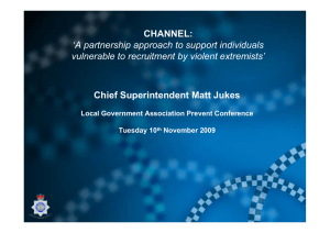 CHANNEL: Chief Superintendent Matt Jukes ‘A partnership approach to support individuals