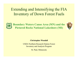 Extending and Intensifying the FIA Inventory of Down Forest Fuels