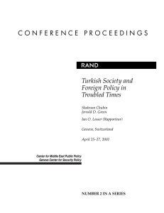 R Turkish Society and Foreign Policy in Troubled Times