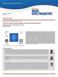 MASS SPECTROMETRY Journal of Featured article