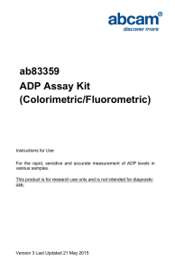 ab83359 ADP Assay Kit (Colorimetric/Fluorometric)