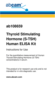 ab108659 Thyroid Stimulating Hormone (S-TSH) Human ELISA Kit