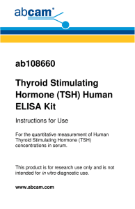 ab108660 Thyroid Stimulating Hormone (TSH) Human Human