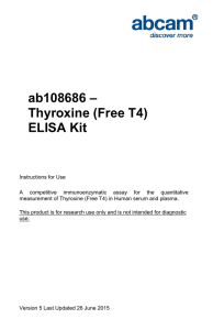 ab108686 – Thyroxine (Free T4) ELISA Kit